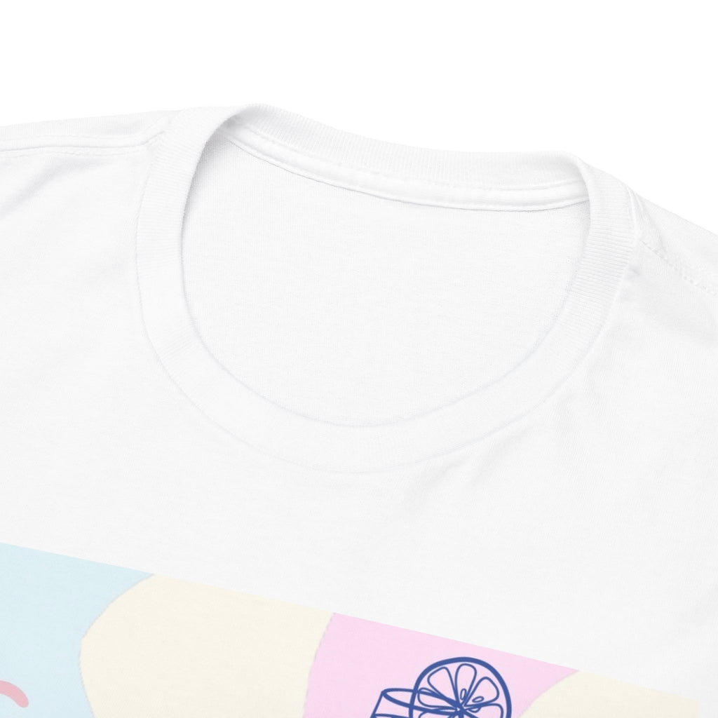 Summer Club Dolce Vita Sweatshirt – Vintage Pink Car & Lemon Graphic Crewneck, Aesthetic Cozy 
Unisex Heavy Cotton Tee