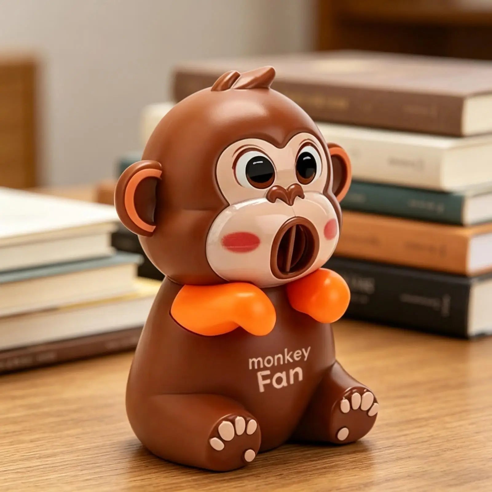 Mini Food Cooling Fan 3 Speeds Cute Animal Portable USB Rechargeable Clip-On Personal Fan for Soup Stew Coffee Tea Baked Goods