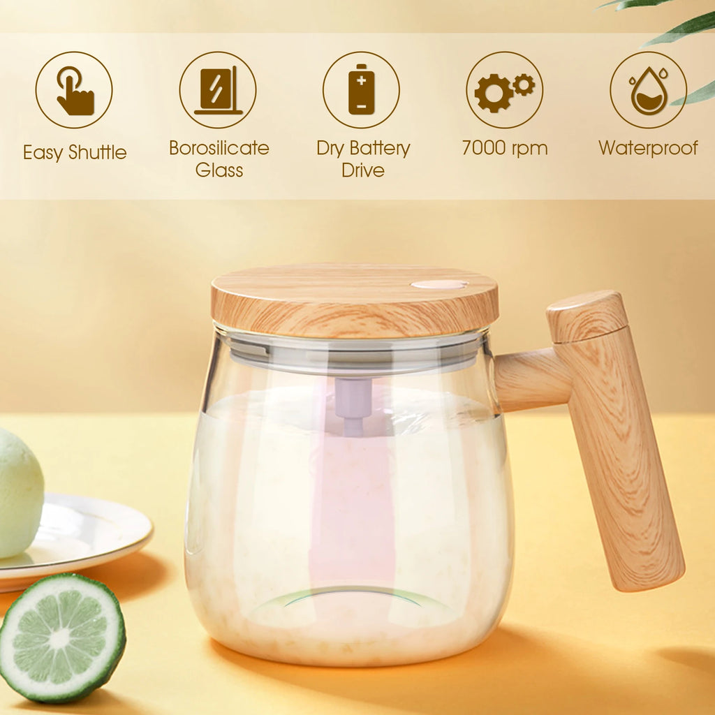 400ML Self Stirring Mug 7000RPM Electric High Speed Mixing Mug With Waterproof Automatic Mix Cup for Coffee Milk, Matcha Latte & Protein Powder