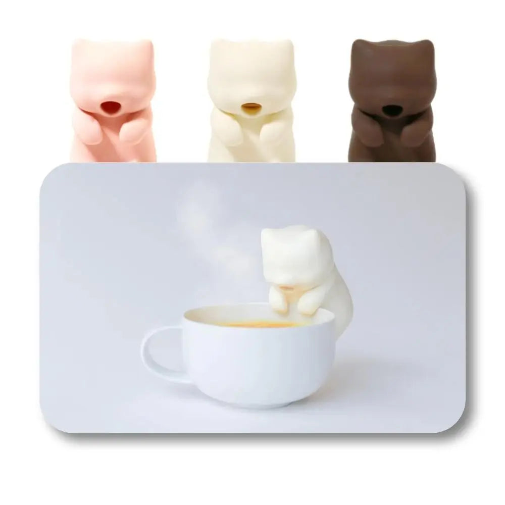 Mini Cat-Shaped Food Cooling Fan USB Rechargeable 2 Speeds Food Cooling Tools Cools in 3 Mins Waterproof Food Fan for Hot Drinks