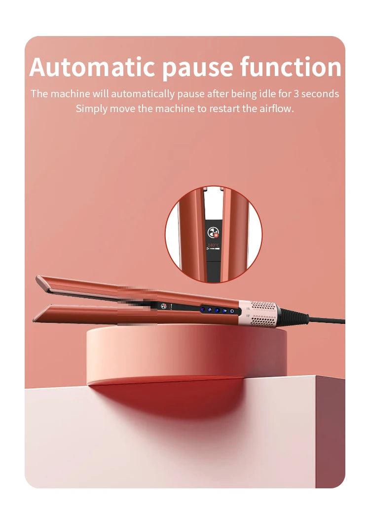 Hair straightener HT01 hair dryer Huaqiangbei straight board clamp straight hair negative ion does not damage hair dry and wet
