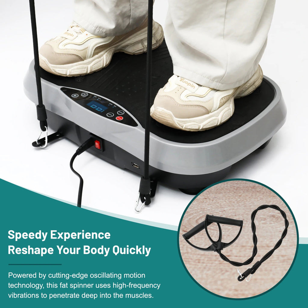 Vibration Plate Exercise Machine Fat-Burning Home Fitness Fat Slinger Shaping Whole Body Workout Portable Fitness Equipment