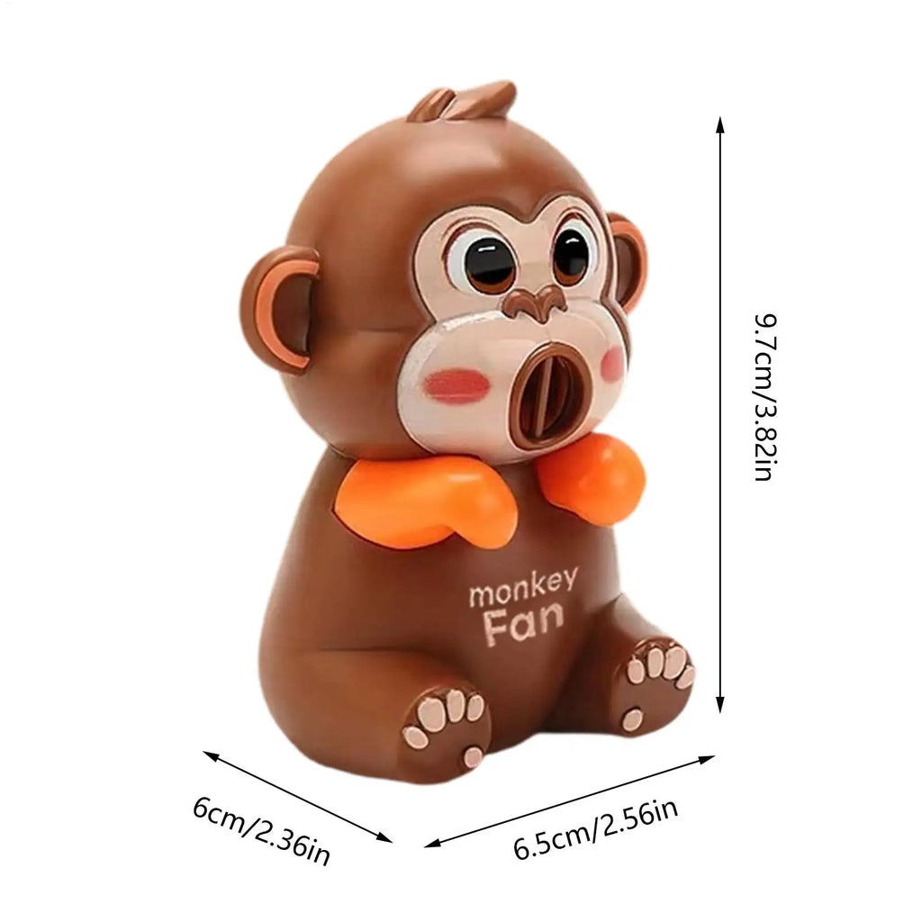 Mini Food Cooling Fan 3 Speeds Cute Animal Portable USB Rechargeable Clip-On Personal Fan for Soup Stew Coffee Tea Baked Goods
