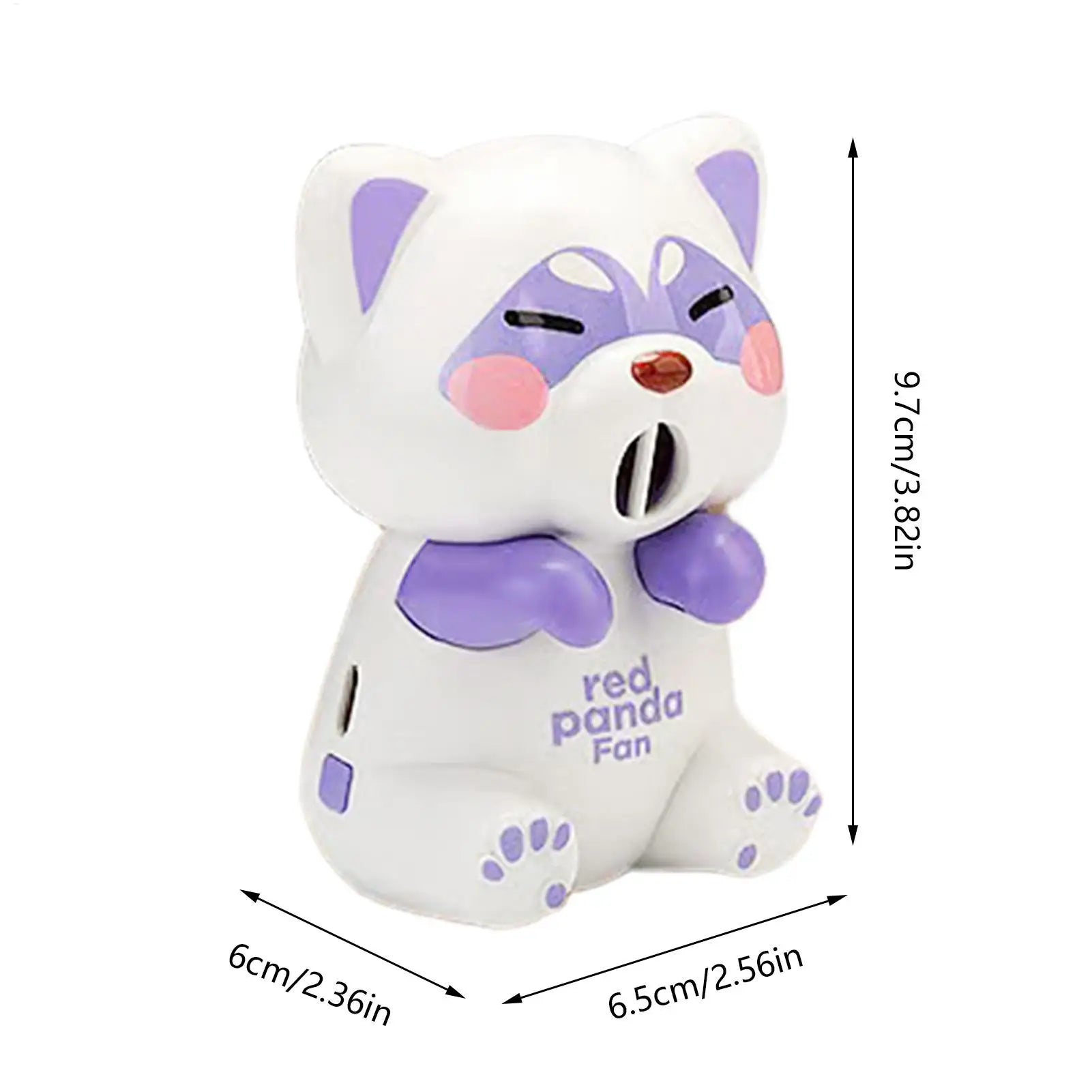 Mini Food Cooling Fan 3 Speeds Cute Animal Portable USB Rechargeable Clip-On Personal Fan for Soup Stew Coffee Tea Baked Goods