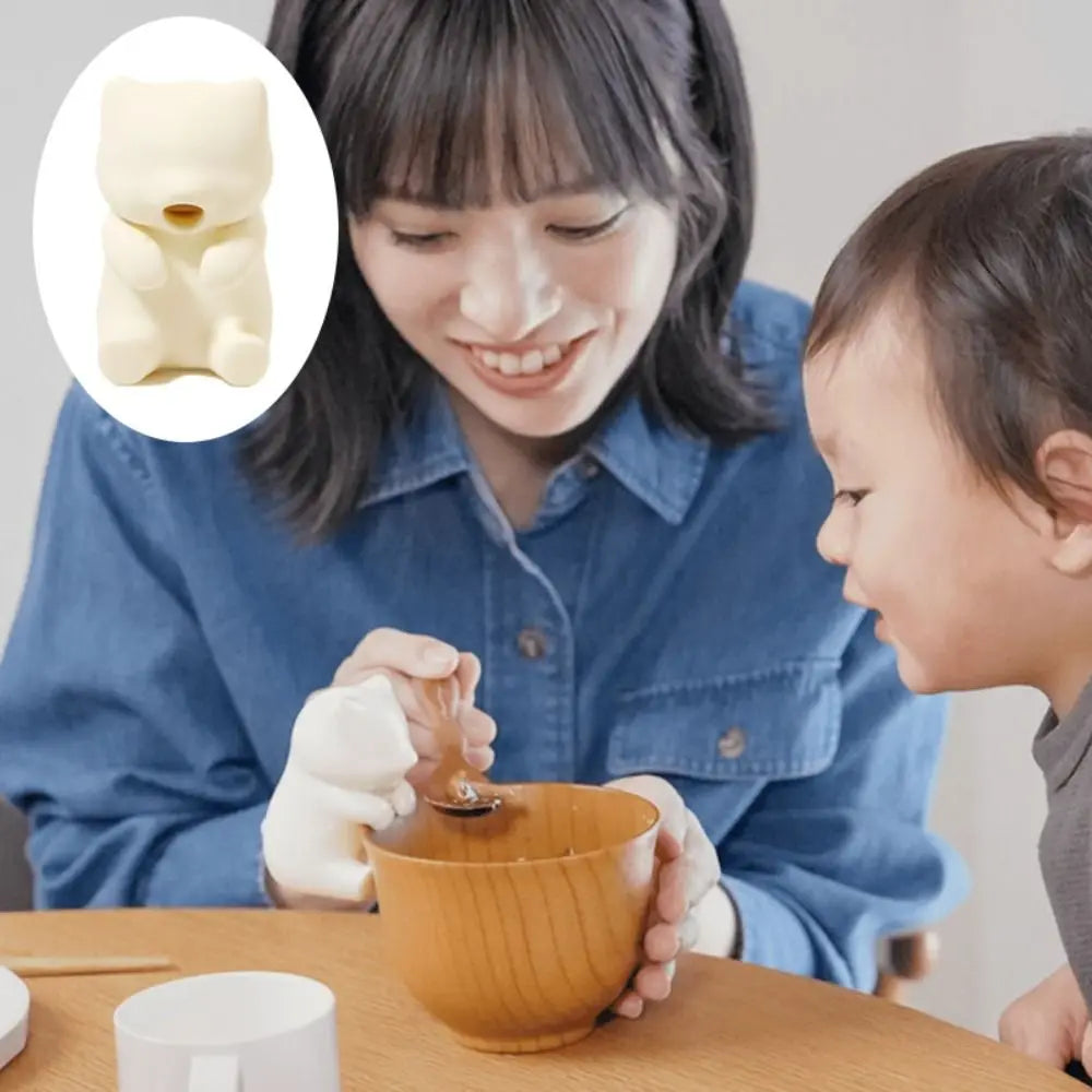 Mini Cat-Shaped Food Cooling Fan USB Rechargeable 2 Speeds Food Cooling Tools Cools in 3 Mins Waterproof Food Fan for Hot Drinks