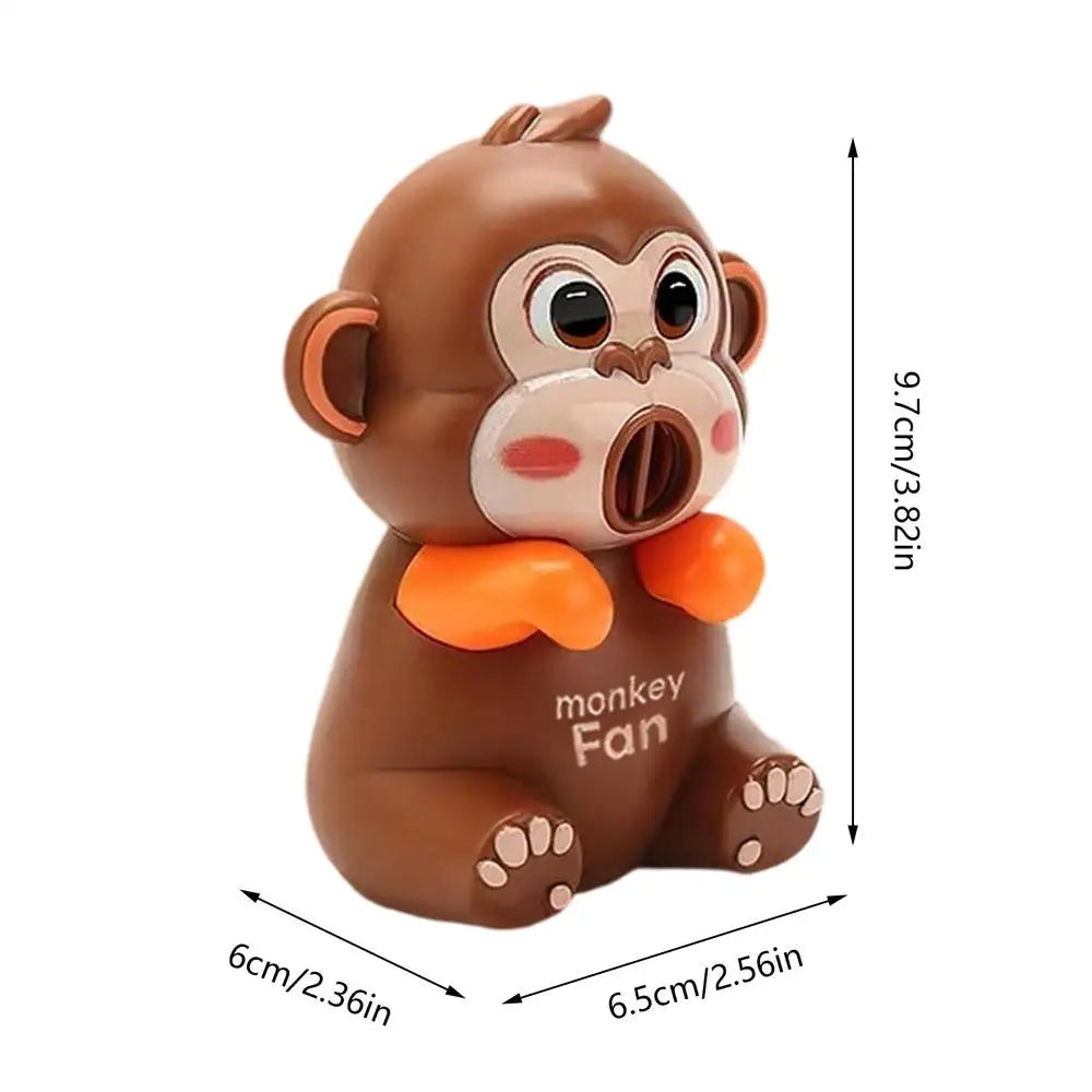 Mini Food Cooling Fan 3 Speeds Cute Animal Portable USB Rechargeable Clip-On Personal Fan for Soup Stew Coffee Tea Baked Goods
