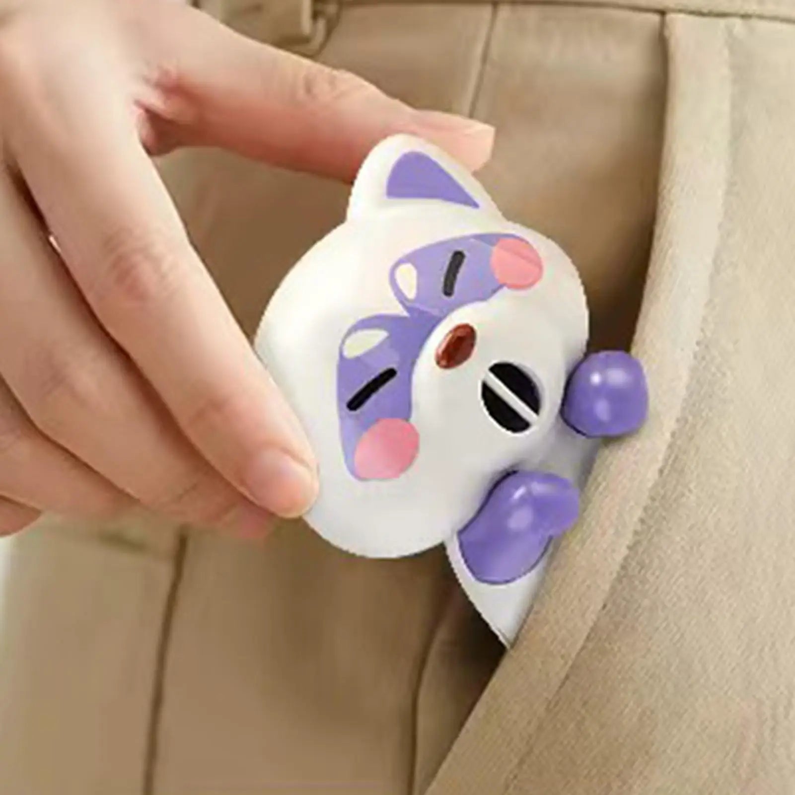 Mini Food Cooling Fan 3 Speeds Cute Animal Portable USB Rechargeable Clip-On Personal Fan for Soup Stew Coffee Tea Baked Goods