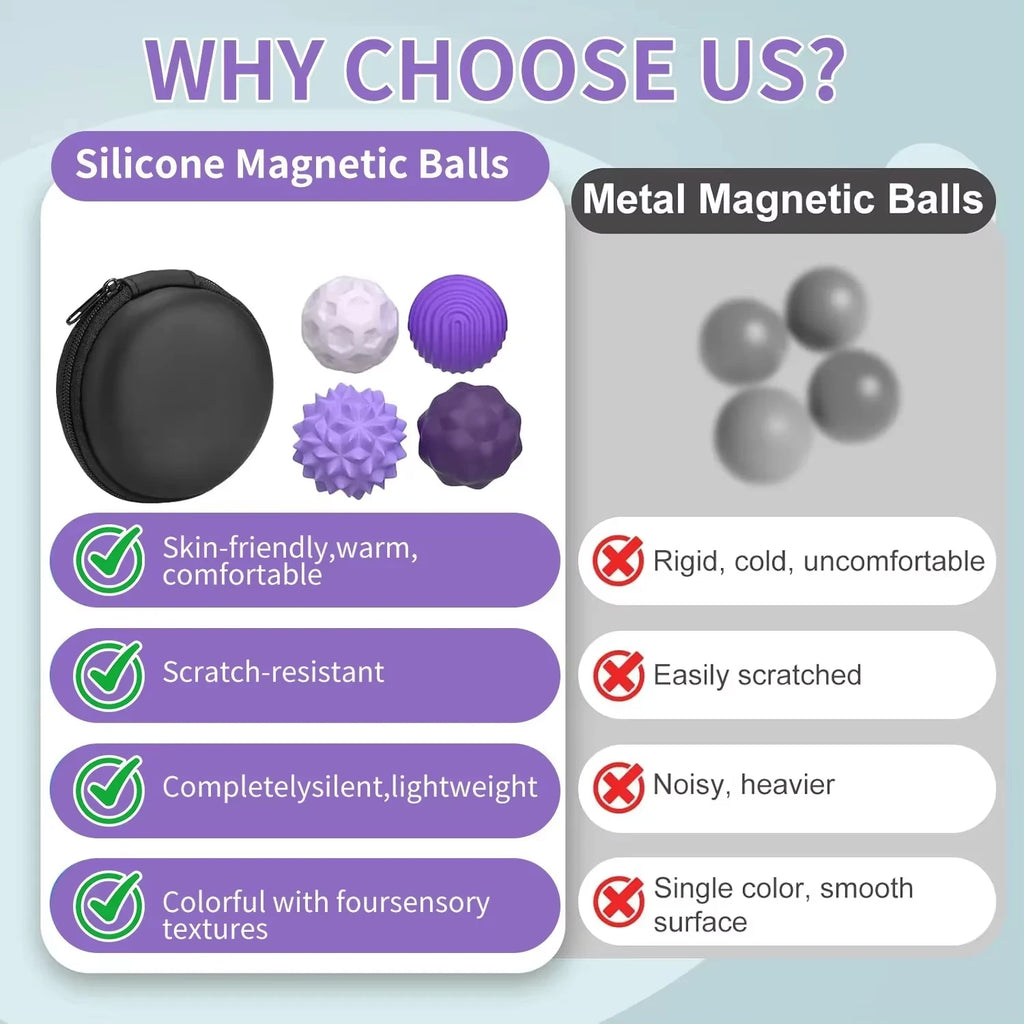4/8pcs Magnetic Toy EDC Anti Stress Relief Toys Fidgeting Antistress Anxiety Sensory Toy Magnet balls for Adult Kids Autism ADHD