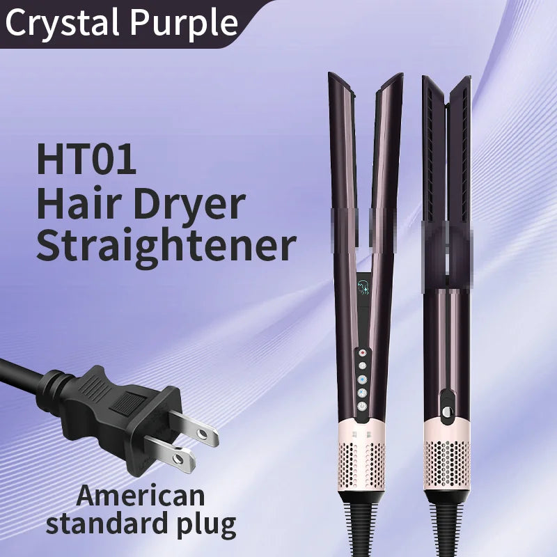 Hair straightener HT01 hair dryer Huaqiangbei straight board clamp straight hair negative ion does not damage hair dry and wet