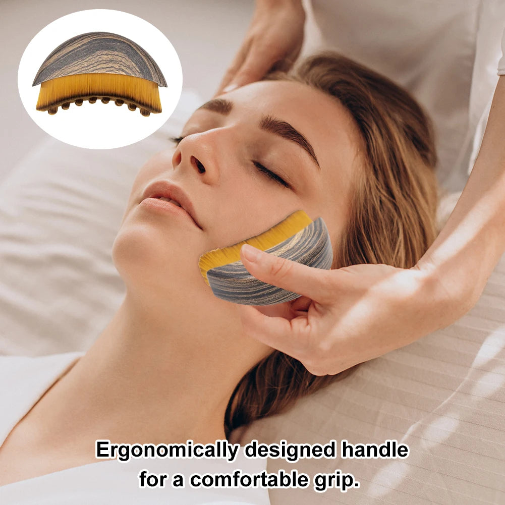 Lymphatic Contour Face Brush Dry Brushing Face Brush Lymphatic Drainage Massager for Face Chin Sculpting The Skin Relief Fatigue