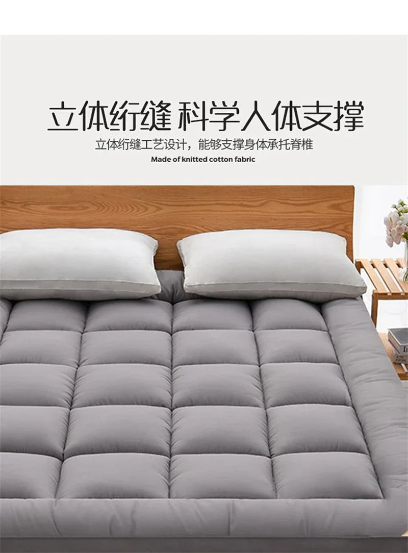 Four Season Can Be Used Queen Mattress Pad Soft Thicken Quilted Mattress Toppers Living Room or Car Sleeping Mats Field Camp Mat