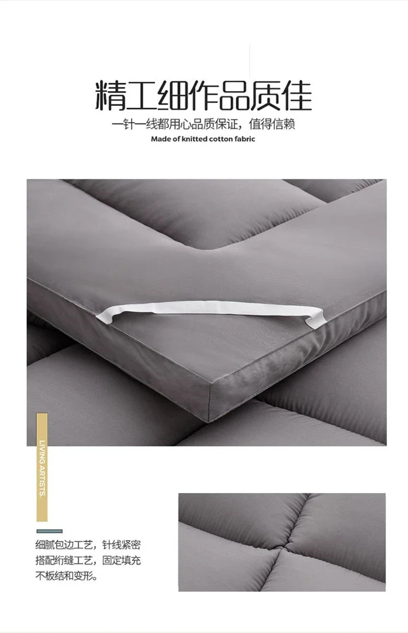 Four Season Can Be Used Queen Mattress Pad Soft Thicken Quilted Mattress Toppers Living Room or Car Sleeping Mats Field Camp Mat