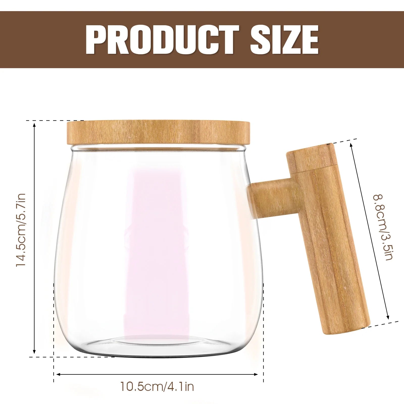 400ML Self Stirring Mug 7000RPM Electric High Speed Mixing Mug With Waterproof Automatic Mix Cup for Coffee Milk, Matcha Latte & Protein Powder
