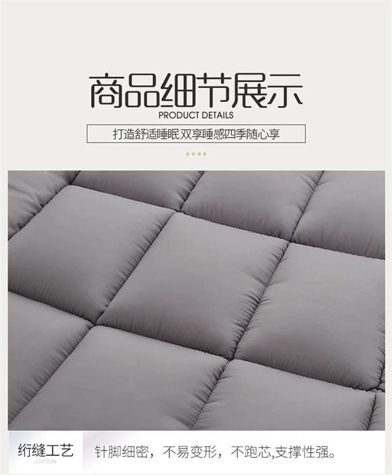 Four Season Can Be Used Queen Mattress Pad Soft Thicken Quilted Mattress Toppers Living Room or Car Sleeping Mats Field Camp Mat